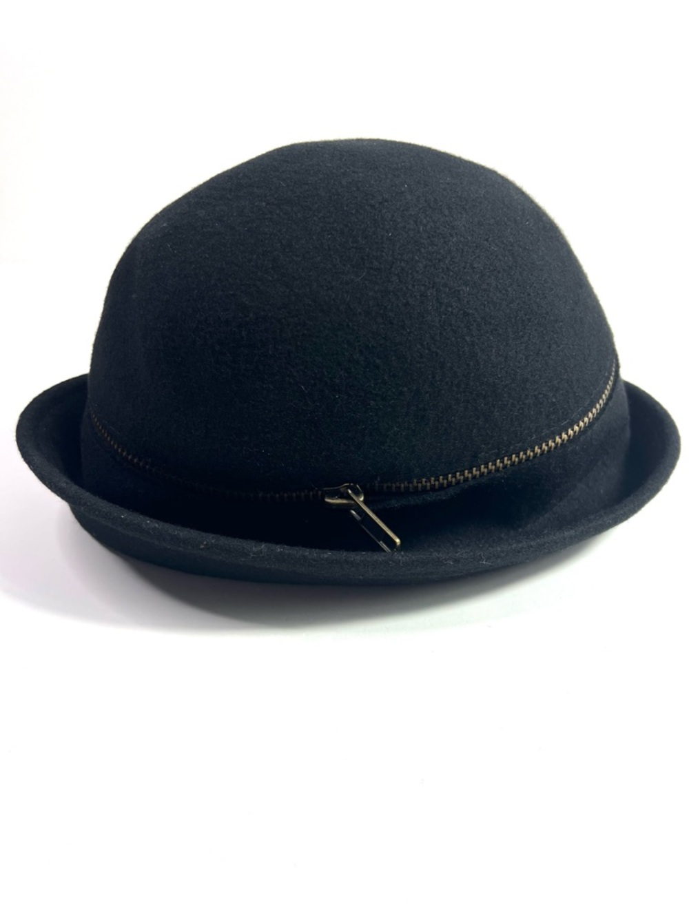 Vintage Callanan Chapeaux Pret A Porter Wool Hat Leopard Bow Zipper - Picture 12 of 13